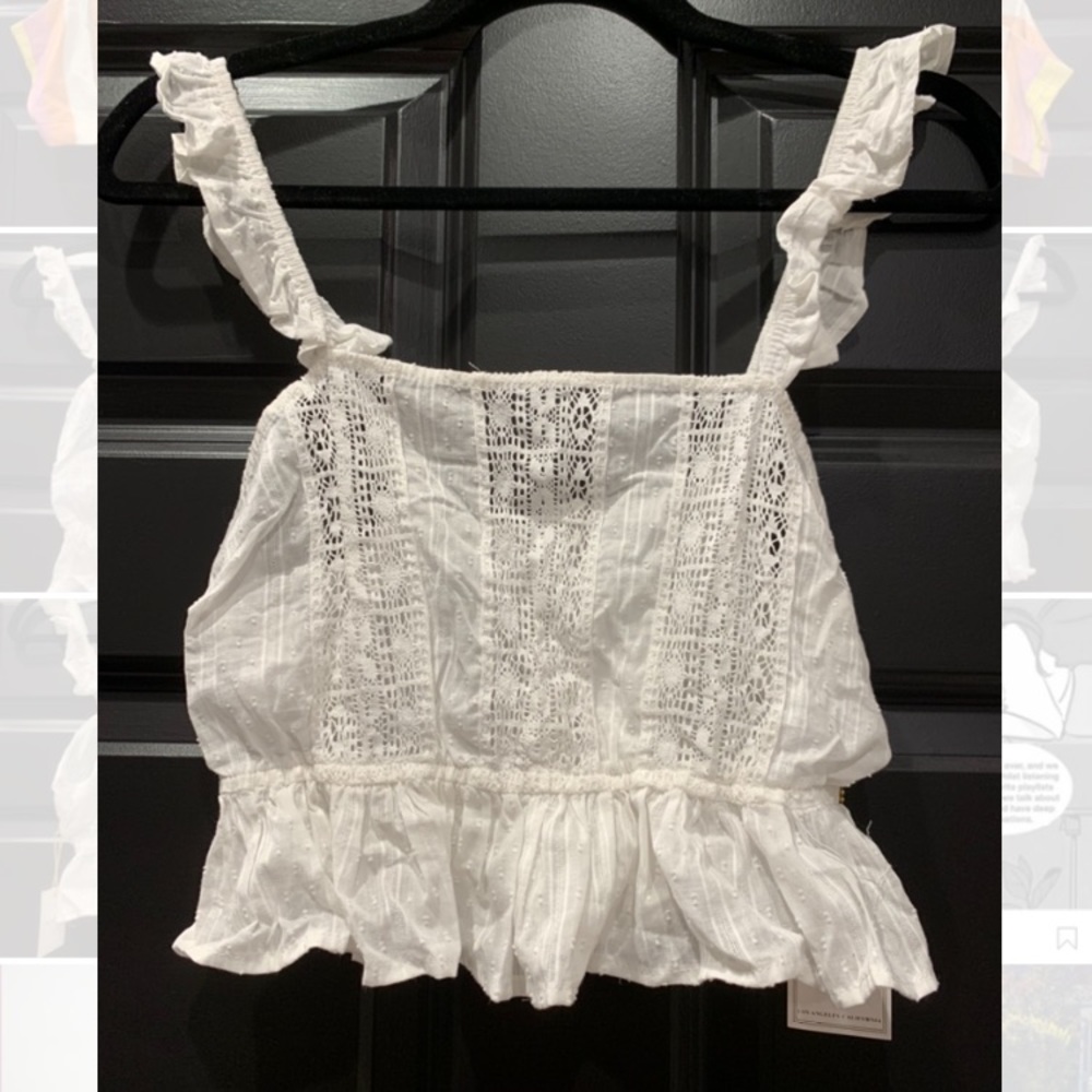 Nwt Forever 21 Lace Crop Tank In Size S!